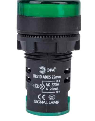Индикатор AD22DS(LED)матрица d22мм зеленый Rexant