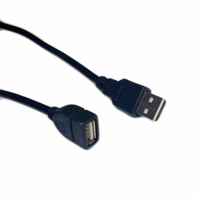 Удлинитель USB 2.0 (F) -  USB 2.0 (M), серебристый, 1.5 м China