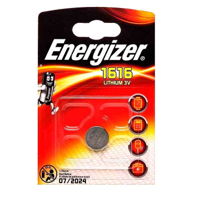 Элемент питания литиевый CR1616 Energizer BL1