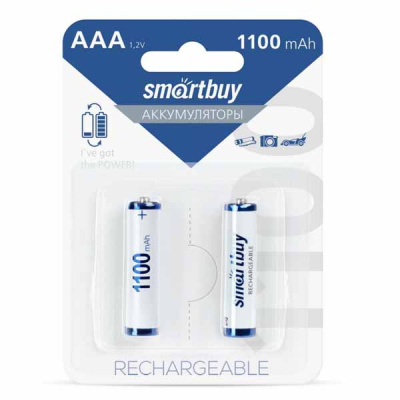 Аккумулятор AAA Ni-MH Smart Buy Rechargeable SBBR-3A02BL1100 HR03 1,2В 1100мАч BL2