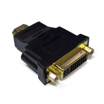 Переходник-HDMI-M-папа---DVI-24+5-F-мама-чёрный
