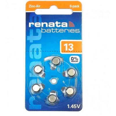 Батарейки Renata ZA312 воздушно-цинковые 6_BL 