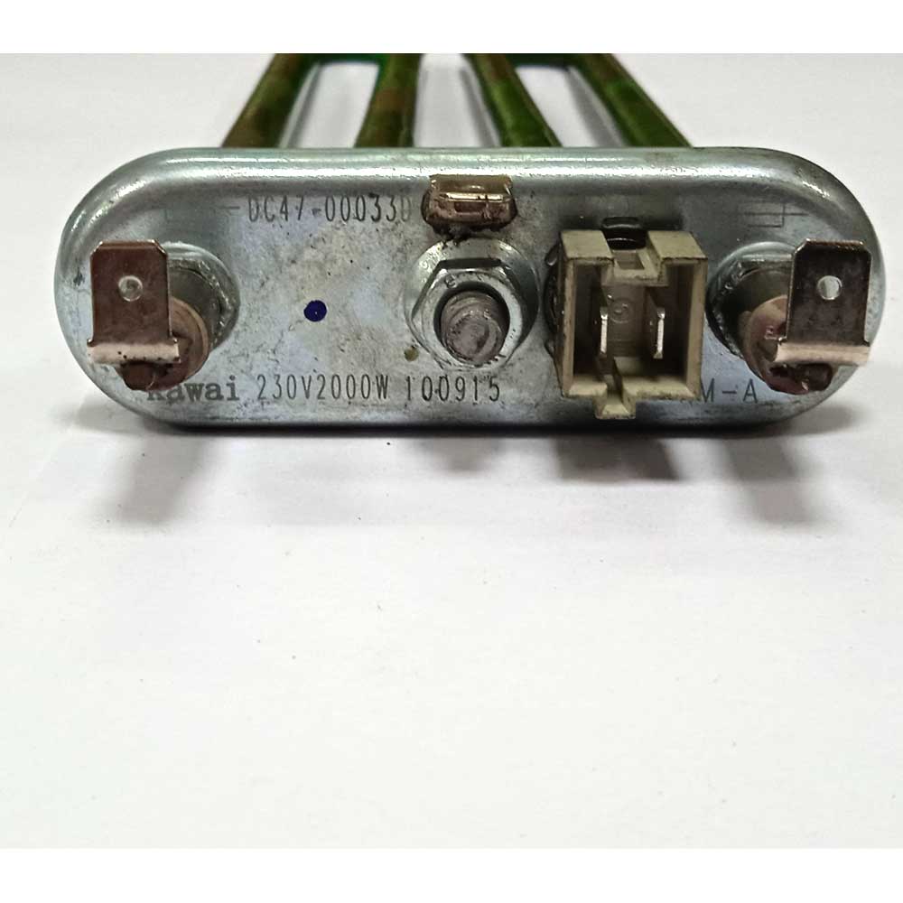 ТЭН стиральной машины 2000Вт 230B b=220мм DC47-00033D 12 кОм Kawai (демонтаж)