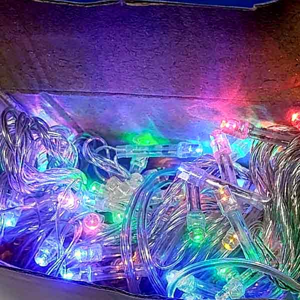Гирлянда нить 100 led цветная 7 м 49# RGB
