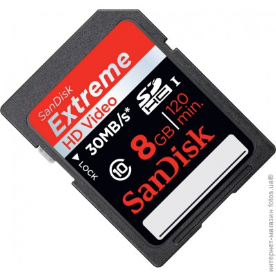 SD  8 Gb SanDisk Extreme HD Video (class 10) SDSDX-008G-X46