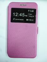 Чехол Samsung Galaxy Grand Prime книжка с прозрачным окном розовый