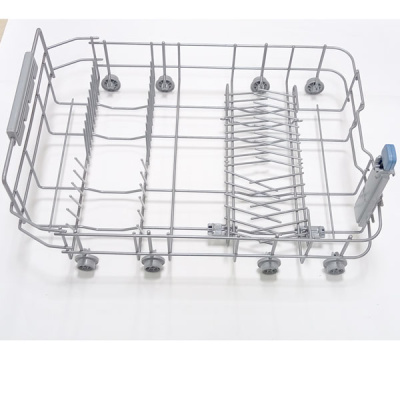 Корзина ПММ Indesit C00272293 нижняя без разбрызгивателя Д 510мм Ш 370мм Dколес 33мм вид сбоку