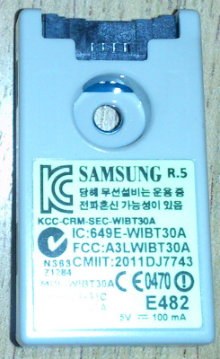 Bluetooth Module Samsung UE37ES6307UXRU ver AS01 WIBT30A BN96-21431C