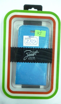 Чехол iPhone 4G 4S голубой ZANOTI