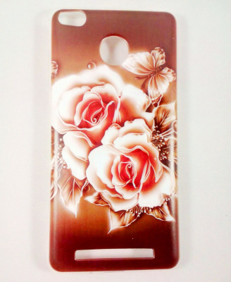 Чехол Xiaomi Redmi 3Pro3S бампер силикон РОЗЫ