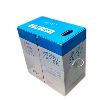 LAN кабель витая пара STR FTP 4x2 Indoor ССА, Серый, 24AWG CAT5e