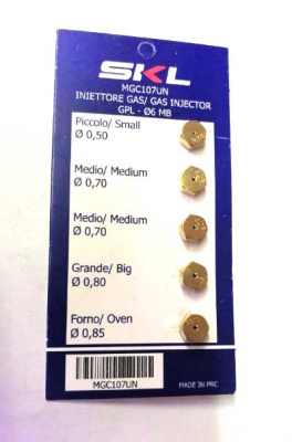 Набор жиклеров на баллонный газ MGC107 SKL Набор жиклеров на баллонный газ MGC107 SKL