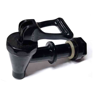 Кран в сборе  для горячей воды с уплотн. и гайкой черный