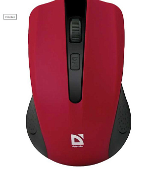 Мышь оптическая беспроводная Defender Accura MM-935 (red)