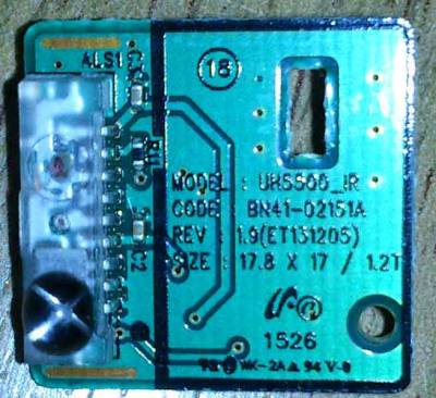 IRBoard Samsung UE32H5500AKXRU Ver.AS01 UH5500_IR BN41-02151A Rev1.9