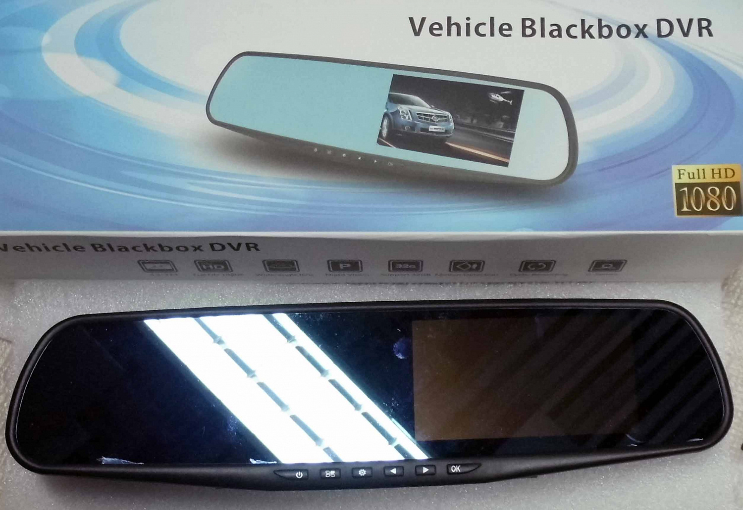 !Архив!Видеорегистратор автомобильный Mirror Vehicle Blackbox DVR FullHD