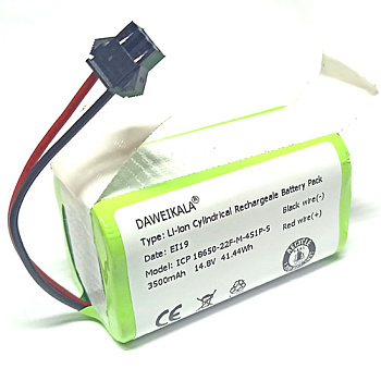 Аккумуляторная батарея 18650 Li-ion Daweikala 4S1P 14,8В 3500мАч для роботов - пылесосов