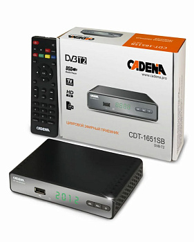 Приемник цифровой эфирный CADENA CDT-1651SB DVB-T2