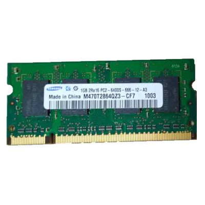 Оперативная память DDR2 1024Mb Samsung 800 МГц SODIMM M470T2864DZ3-CF7