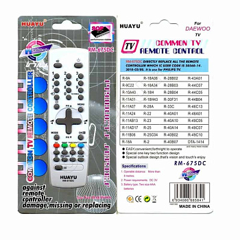 Пульт универсальный для ТВ Daewoo RM-675DC (Huayu)