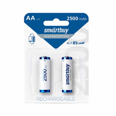 Аккумулятор AA Ni-MH Smart Buy Rechargeable SBBR-2A02BL2500 HR6 1,2В 2500мАч BL2