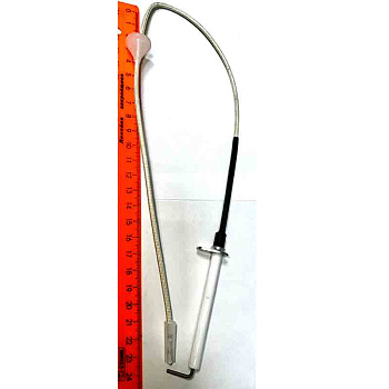 Электрод розжига на газовое оборудование, котлы D-0,7см, до крепления 6,6мм, крепл. 2,2 _1,5см, общая 55см GZ075