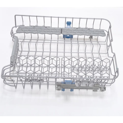 Корзина ПММ Indesit C00534260 верхняя без разбрызгивателя Д 505мм Ш 360мм Dколес 22мм вид сбоку