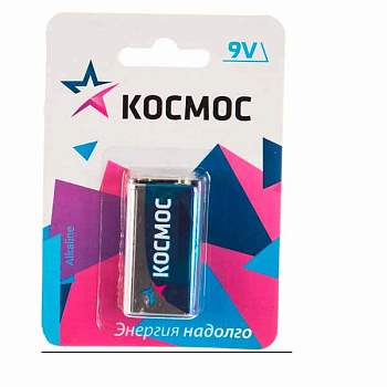 Батарейки 6LR61 Alkaline Космос Basic KOC6LR61MAX1BL LR03 9В BL1