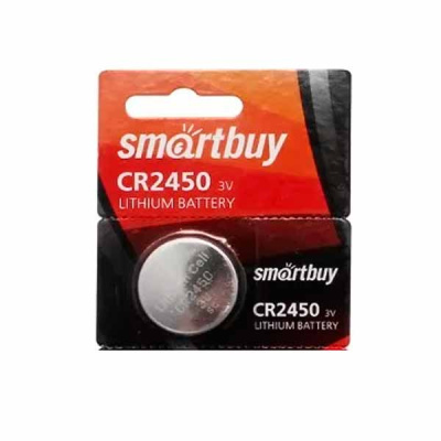 Батарейки CR2450 литиевый Smart Buy SBBL-2450-5B 3.0В BL1