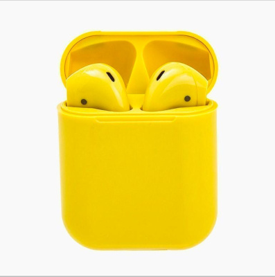 Беспроводные Bluetooth-наушники I12 TWS 5.0 - желтый