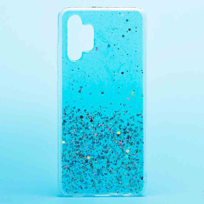 Чехол Samsung Galaxy A32 бампер силикон SM-A325 - голубой