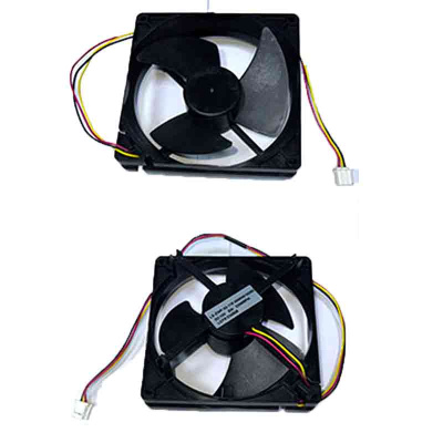 Вентилятор для холодильника LS-ZWF-33-110 DC 12V 2W 2300RPM D-15см, квадрат 12,5см, толщ 3,7см