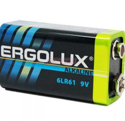 Батарейка 9V 6LR61 (Крона) Ergolux