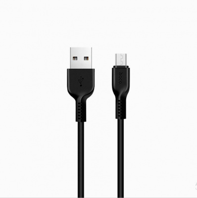 Data кабель USB-MicroUSB 1.0m Силиконовая оплетка X20 Hoco - чрный