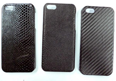 Чехол iPhone 5,5S бампер пластиковый черный